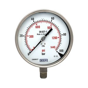 گیج فشار ویکا مدل  232.50.100.100bar